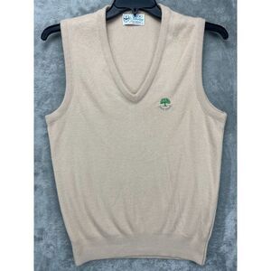Vtg Pickering Men's Sweater Vest Beige‎ Size Medium Tennis Pickleball Golf